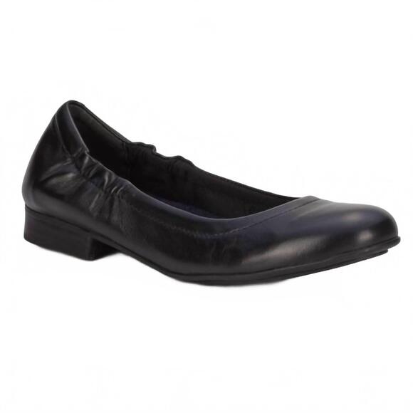NEW THE WALKING CRADLE CO. women's tess comfort ballet flats in black mestic